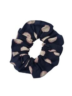 Black Polka Dot Cotton Scrunchie via Jenerous