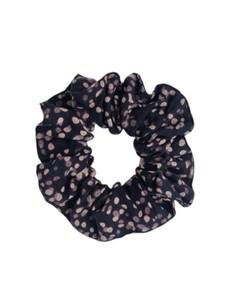 Organic Cotton Black Spotty Scrunchie via Jenerous