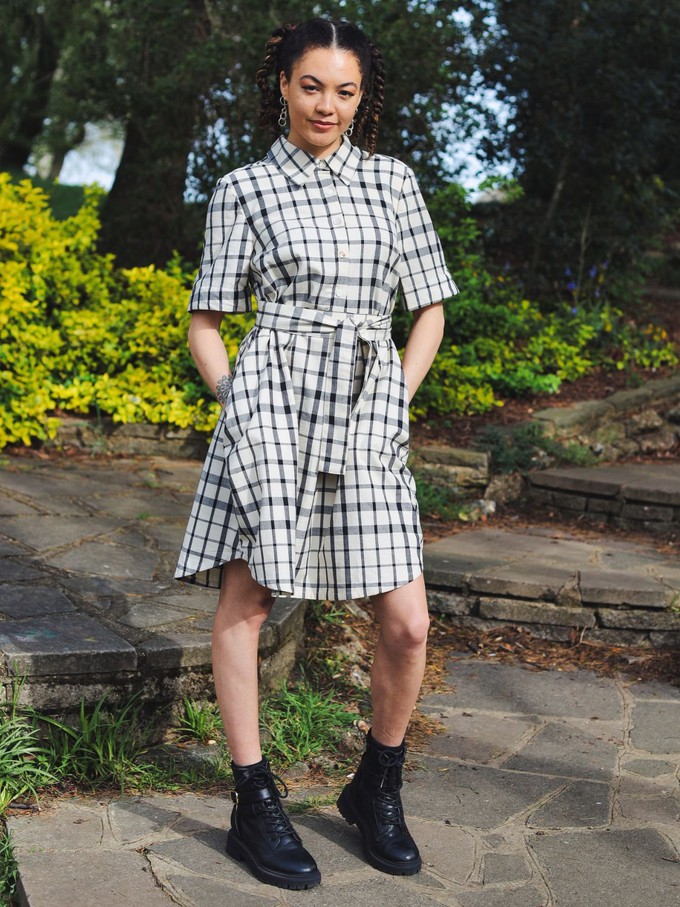 Restore Check Shirt Dress from Jenerous