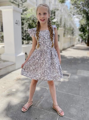 Organic Cotton Floral Girls Prom Dress from Jenerous