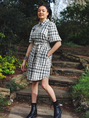 Restore Check Shirt Dress from Jenerous