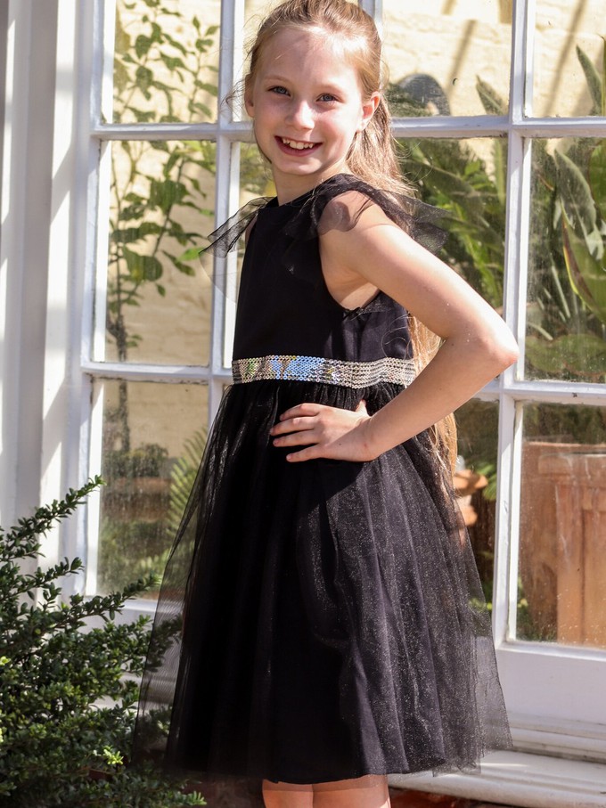 Girls Black Princess Dress from Jenerous