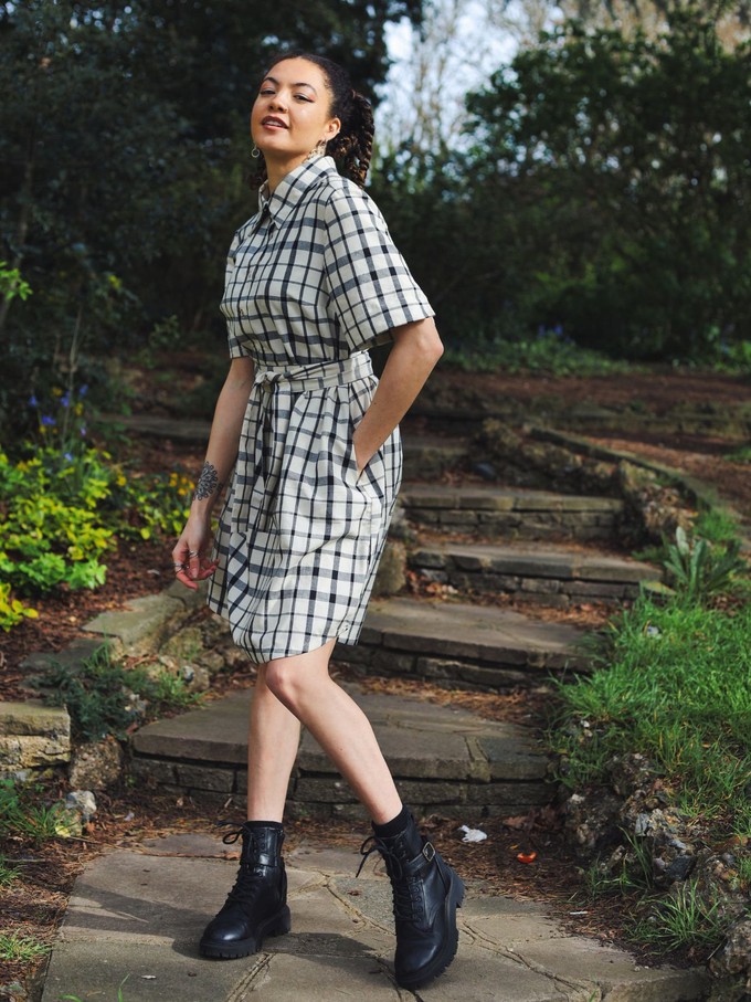 Restore Check Shirt Dress from Jenerous