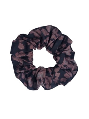 Organic Cotton Black And Mauve Scrunchie from Jenerous