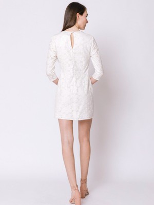 Ivory Broderie Anglaise Joy Mini Dress from Jenerous