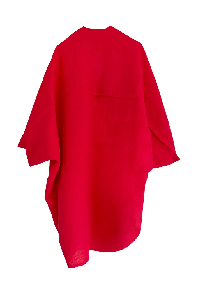 NEW! LINEN Kimono True Red from JULAHAS