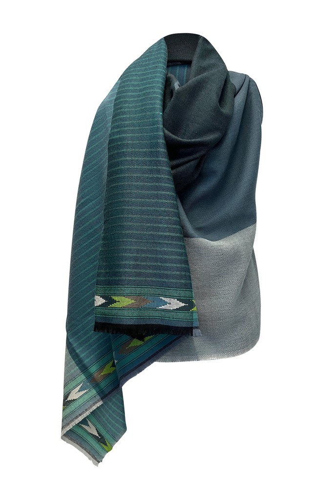 NEW! JULAHAS+ Light Wool Cape Fusion Teal from JULAHAS