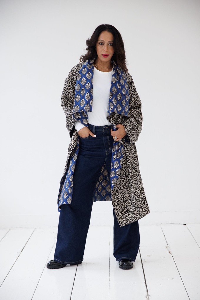 NEW! Reversible Cotton Coat Indigo from JULAHAS