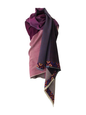 NEW! JULAHAS+ Light Wool Cape Fusion Plum from JULAHAS