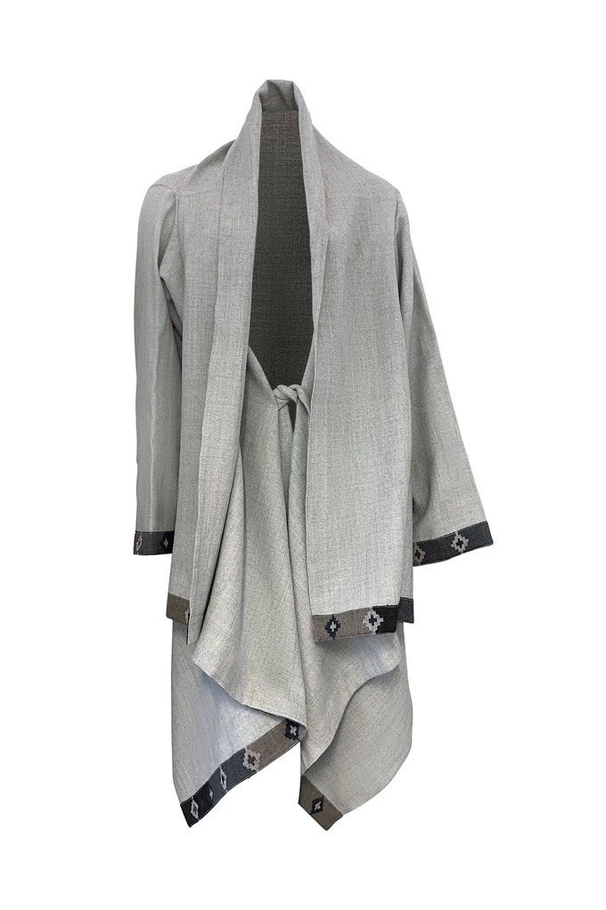 NEW! Wool Cape Coat Cocoon Silver from JULAHAS