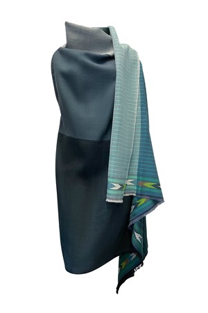 NEW! JULAHAS+ Light Wool Cape Fusion Teal from JULAHAS