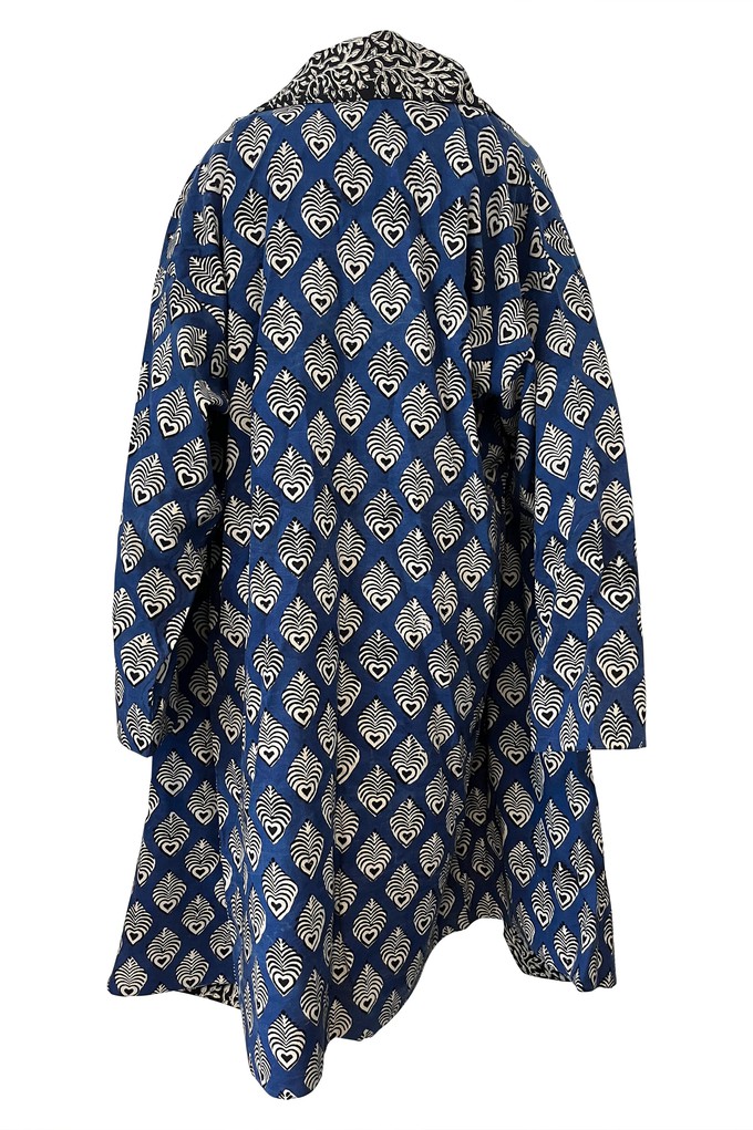 NEW! Reversible Cotton Coat Indigo from JULAHAS