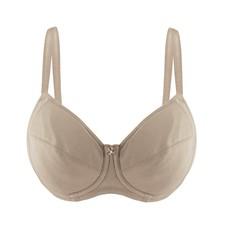 Shell-Underwired Silk & Organic Cotton Full Cup Bra with removable paddings via JulieMay Lingerie