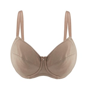 Warm Golden-Underwired Silk & Organic Cotton Full Cup Bra with removable paddings from JulieMay Lingerie