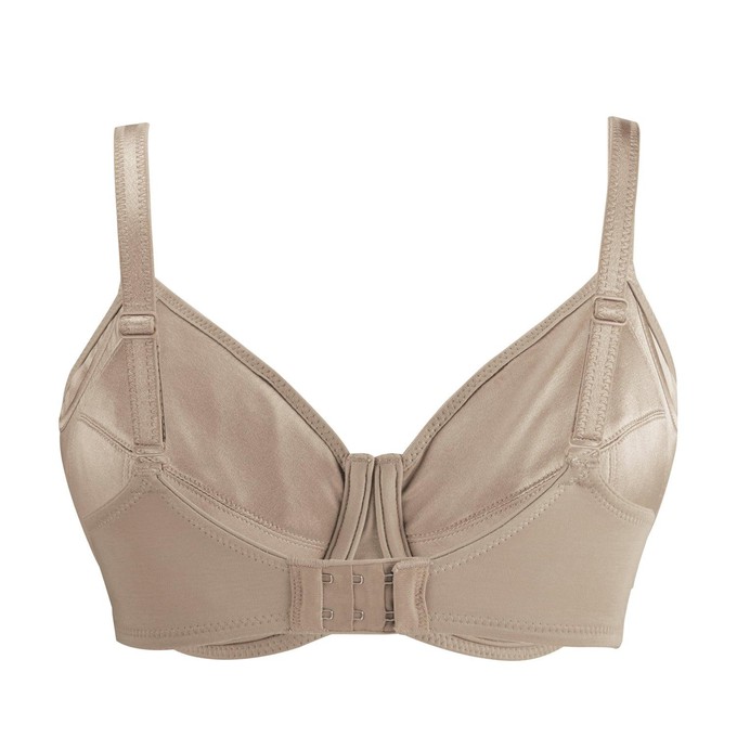 Womens Wire Free Silk Bra: 100% Natural, Full Cup, Breathable
