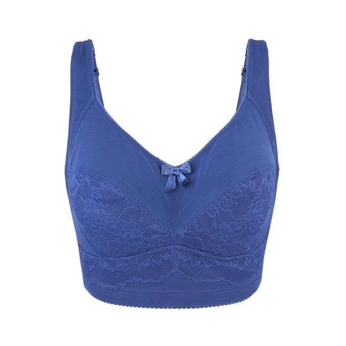 Blue Floral Kelly Support Bra, Support