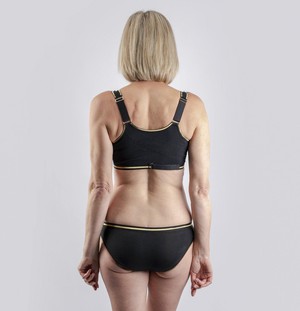 Dynamic Back Support Front Closure Cotton & Silk Sports Bra from JulieMay Lingerie