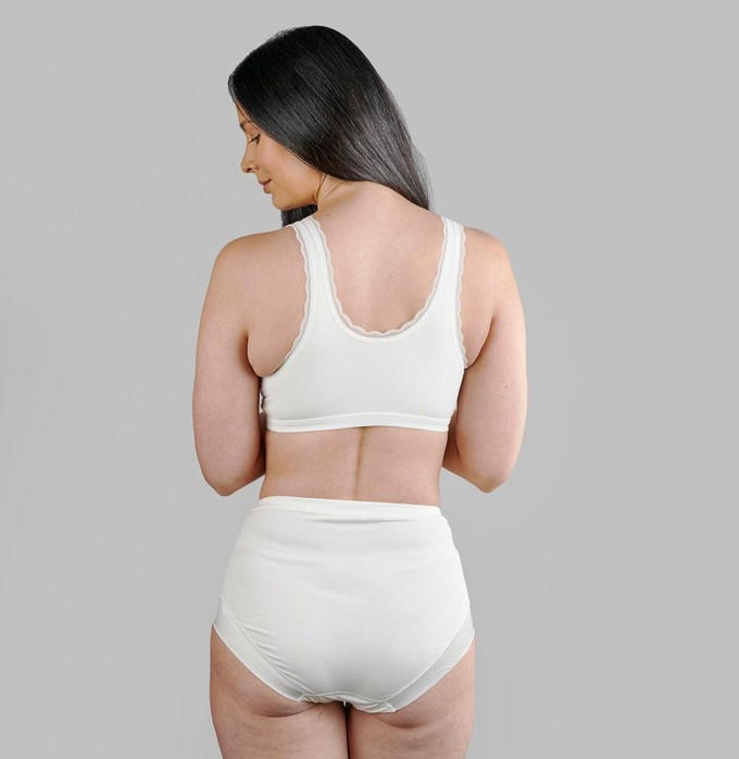 White Organic Cotton Thong Sustainable Lingerie Organic Cotton Underwear  Sizes Uk 8 22 -  Canada