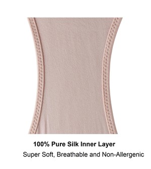 Marrow-High Waisted Silk & Organic Cotton Full Brief in Pink Champagne from JulieMay Lingerie