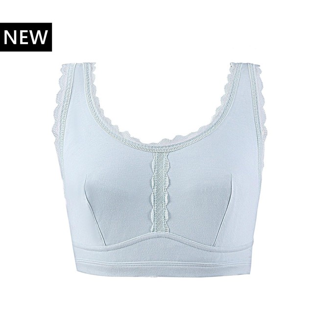 Cotton On Organic-Cotton Blend Branded Padded Low Back Bralette
