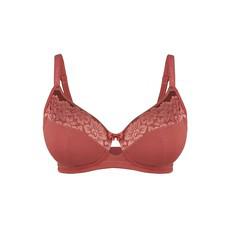 Rosie - Silk & Organic Cotton Lace Full Cup Wireless Bra via JulieMay Lingerie