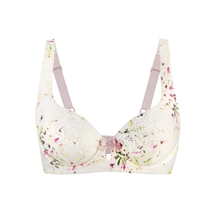Trulife - Bra - Floral Jacquard Softcup2/bx - Size 36a #C41036A