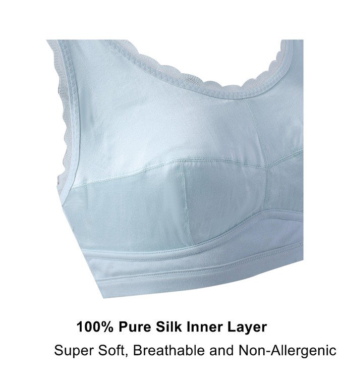 White Pearl Pure Organic Cotton Nursing Sleep Bra Nursing Friendly,  Breathable and Hypoallergenic Fabrics. Bogema Lingerie. -  Ireland
