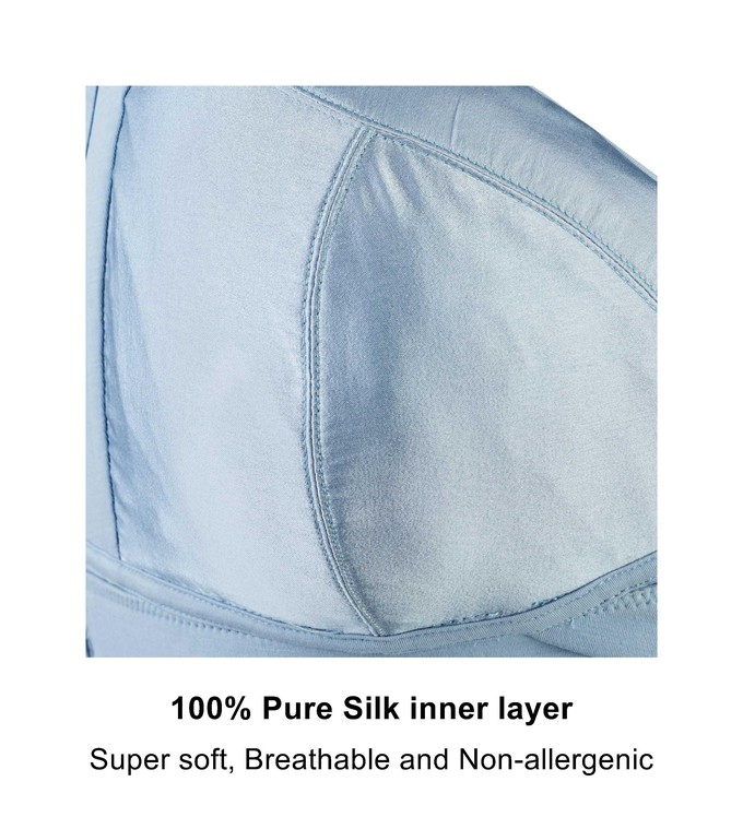 Project Cece  Back Support Silk & Organic Cotton Sports Bra
