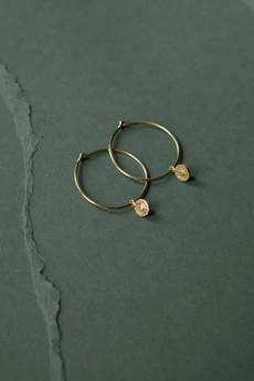 Hoop earrings Gaya brass via Jyoti - Fair Works