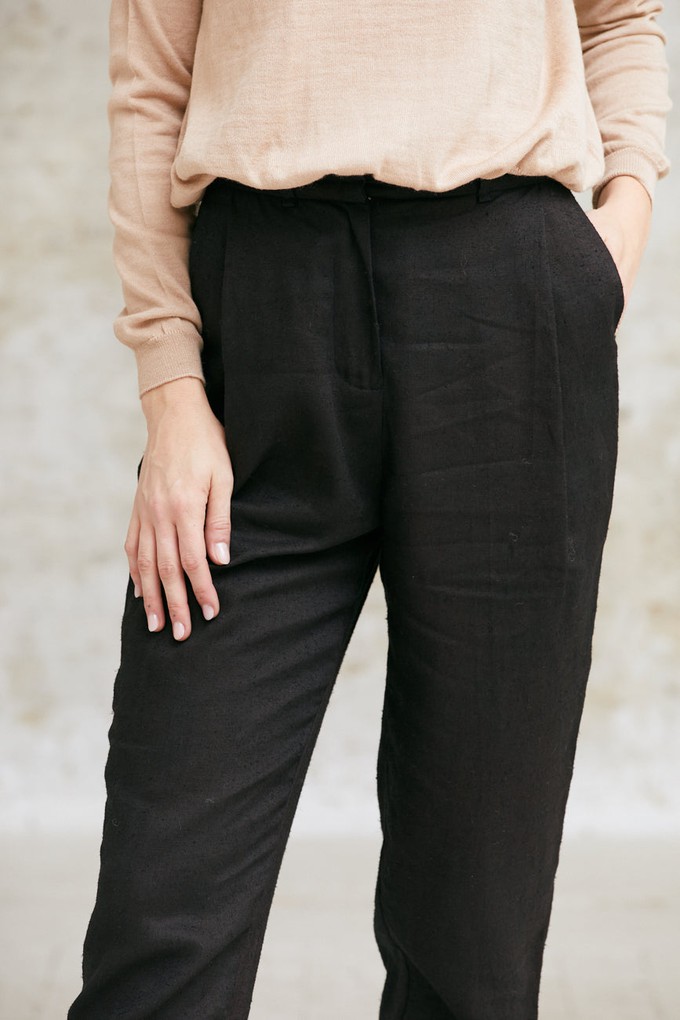 Hemp/Tencel Pants Vihaan Black from Jyoti - Fair Works