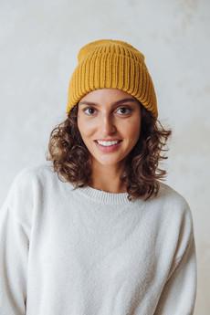 Baby Alpaca Hat Ayacucho Yellow via Jyoti - Fair Works