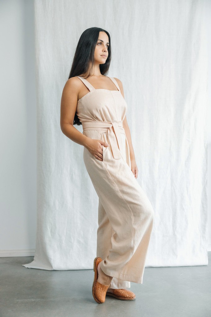 Hemp/Tencel Jumpsuit Suvan Sand from Jyoti - Fair Works