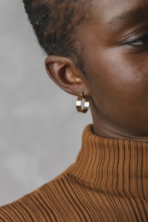 Hoop earrings Chauda brass from Jyoti - Fair Works