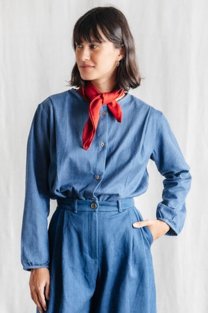 Blouse Nishi  Denim from Jyoti - Fair Works