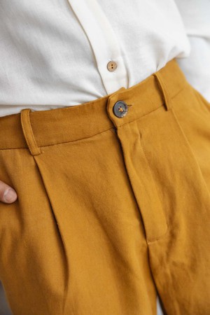 Organic Cotton Shorts Heet Curry from Jyoti - Fair Works