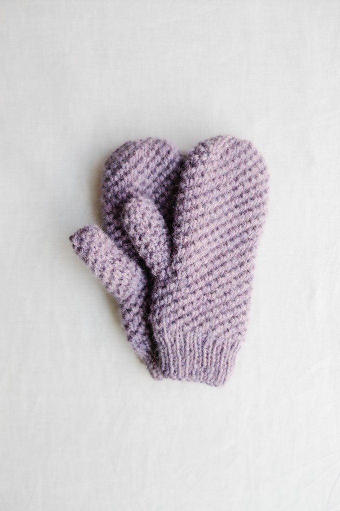 Baby Alpaca Mitten Gloves Cusco Lila from Jyoti - Fair Works