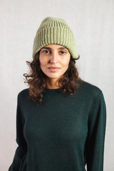 Baby Alpaca Hat Ayacucho Lime Green via Jyoti - Fair Works