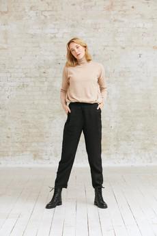 Hemp/Tencel Pants Vihaan Black via Jyoti - Fair Works