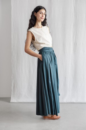 Modal Skirt Sarita Forest Green from Jyoti - Fair Works