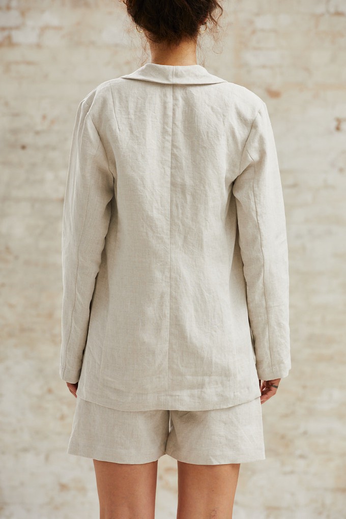 Hemp Blazer Sharad Greige from Jyoti - Fair Works