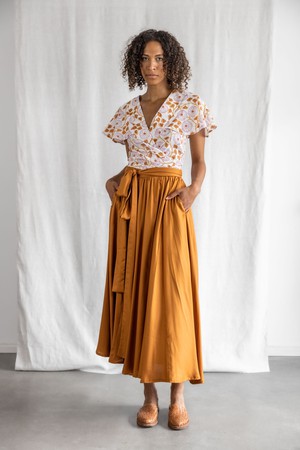 Modal Skirt Sarita Copper from Jyoti - Fair Works