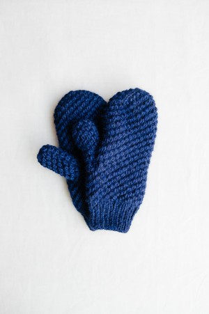 Baby Alpaca Mitten Gloves Cusco Navy from Jyoti - Fair Works