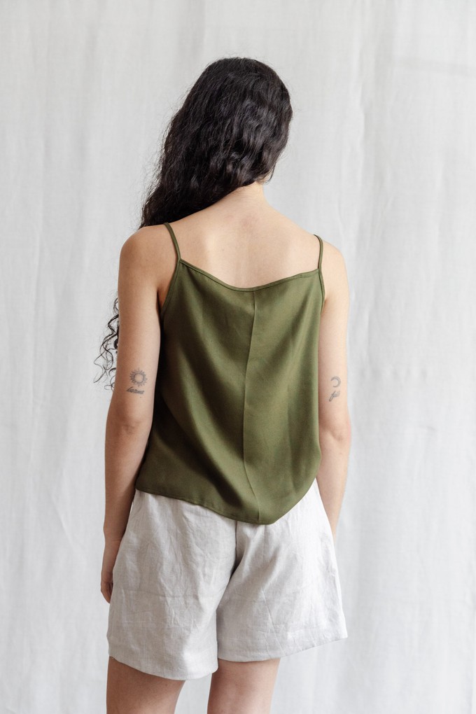 Modal tank top Leela Khaki from Jyoti - Fair Works