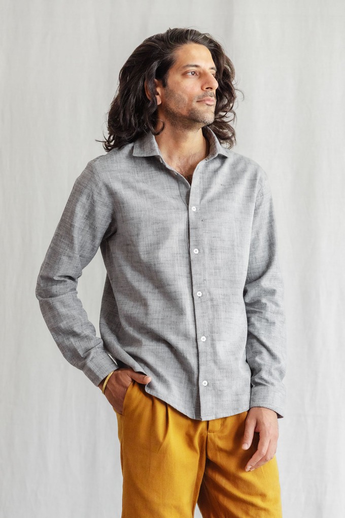 Cotton Shirt Himat Gray from Jyoti - Fair Works