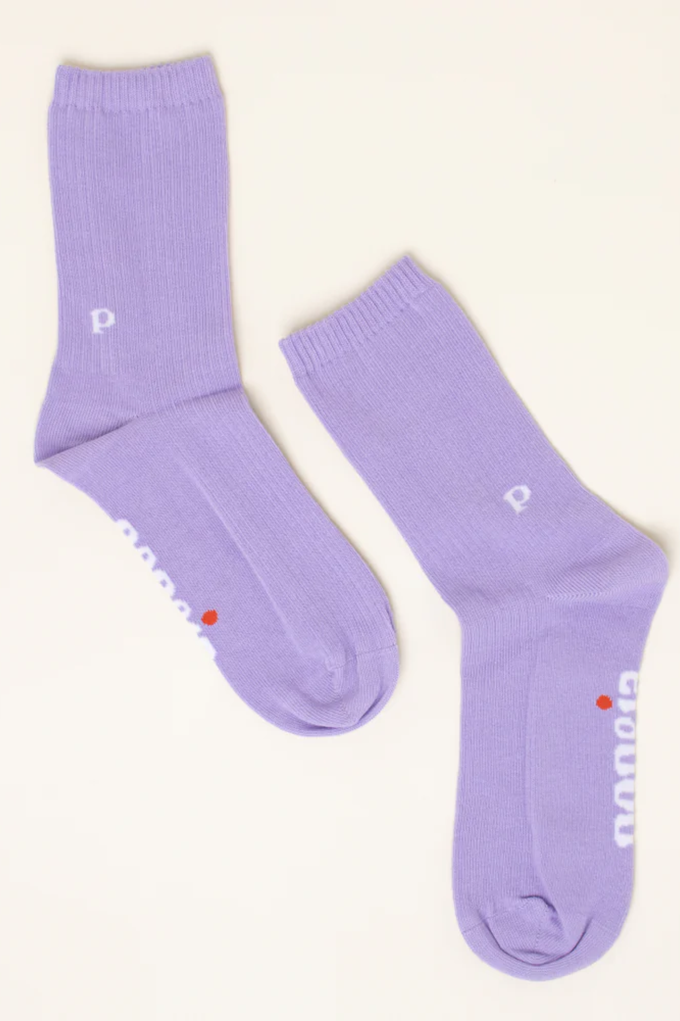 Popeia Organic Cotton Socks The Casual Purple from Jyoti - Fair Works