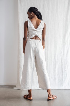 Hemp Jumpsuit Anusha Greige from Jyoti - Fair Works