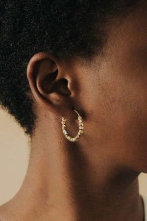 Hoop earrings Chaitanya brass from Jyoti - Fair Works