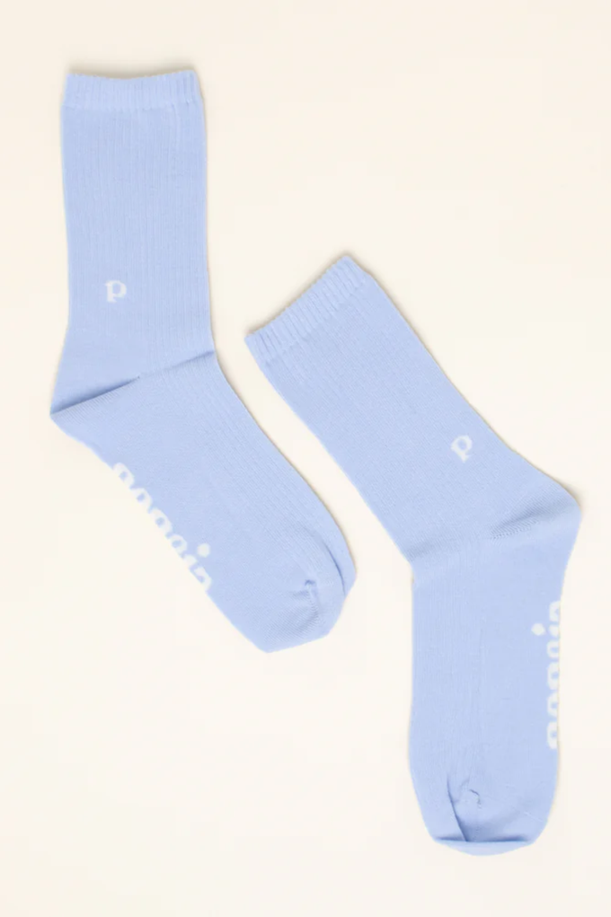 Popeia Organic Cotton Socks The Casual Light Blue from Jyoti - Fair Works