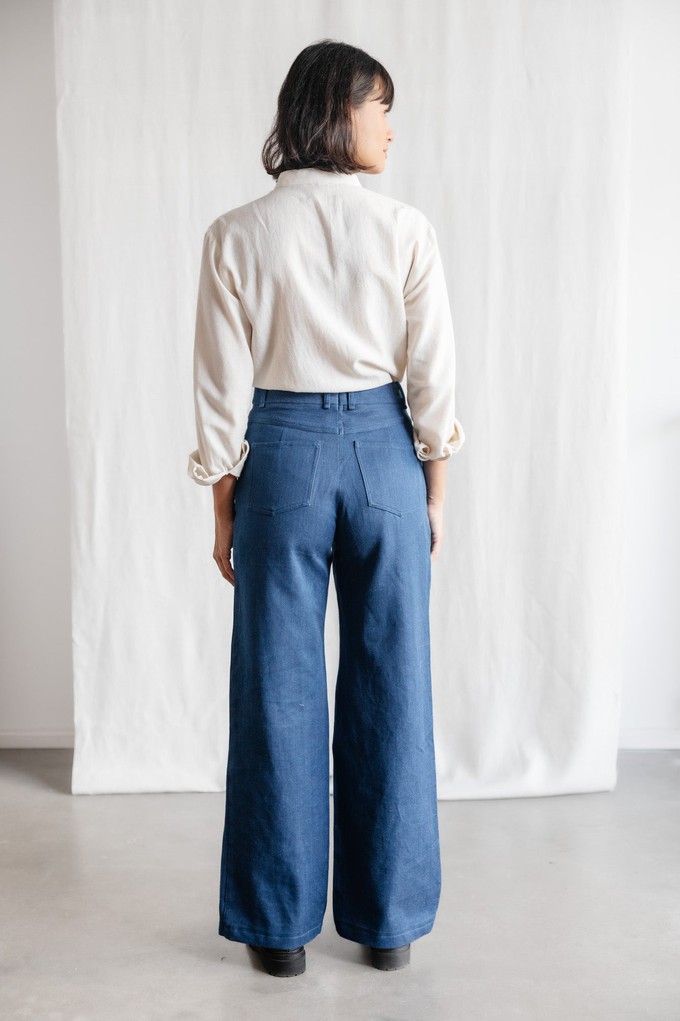 organic cotton denim pants Tushar Denim from Jyoti - Fair Works