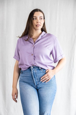 Modal blouse Avani lilac from Jyoti - Fair Works